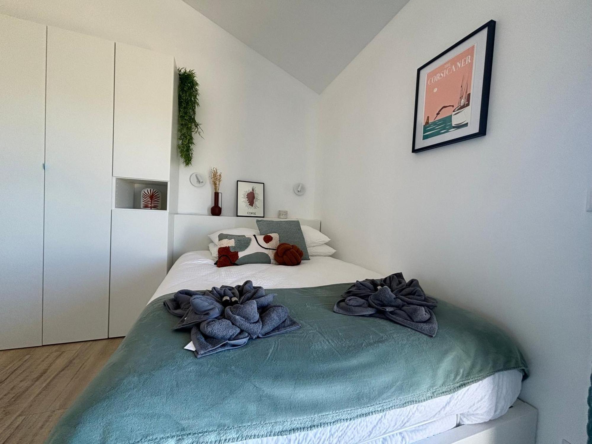 Studio Vue Mer A Porticcio Piscine Et Parking Exterior foto