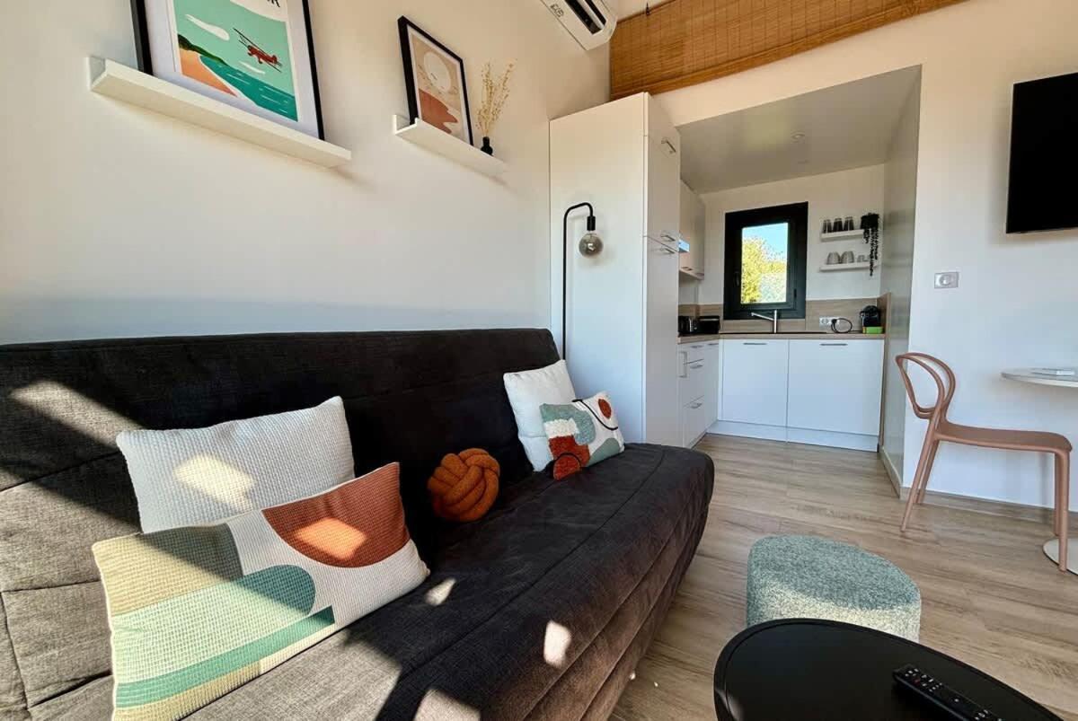 Studio Vue Mer A Porticcio Piscine Et Parking Exterior foto